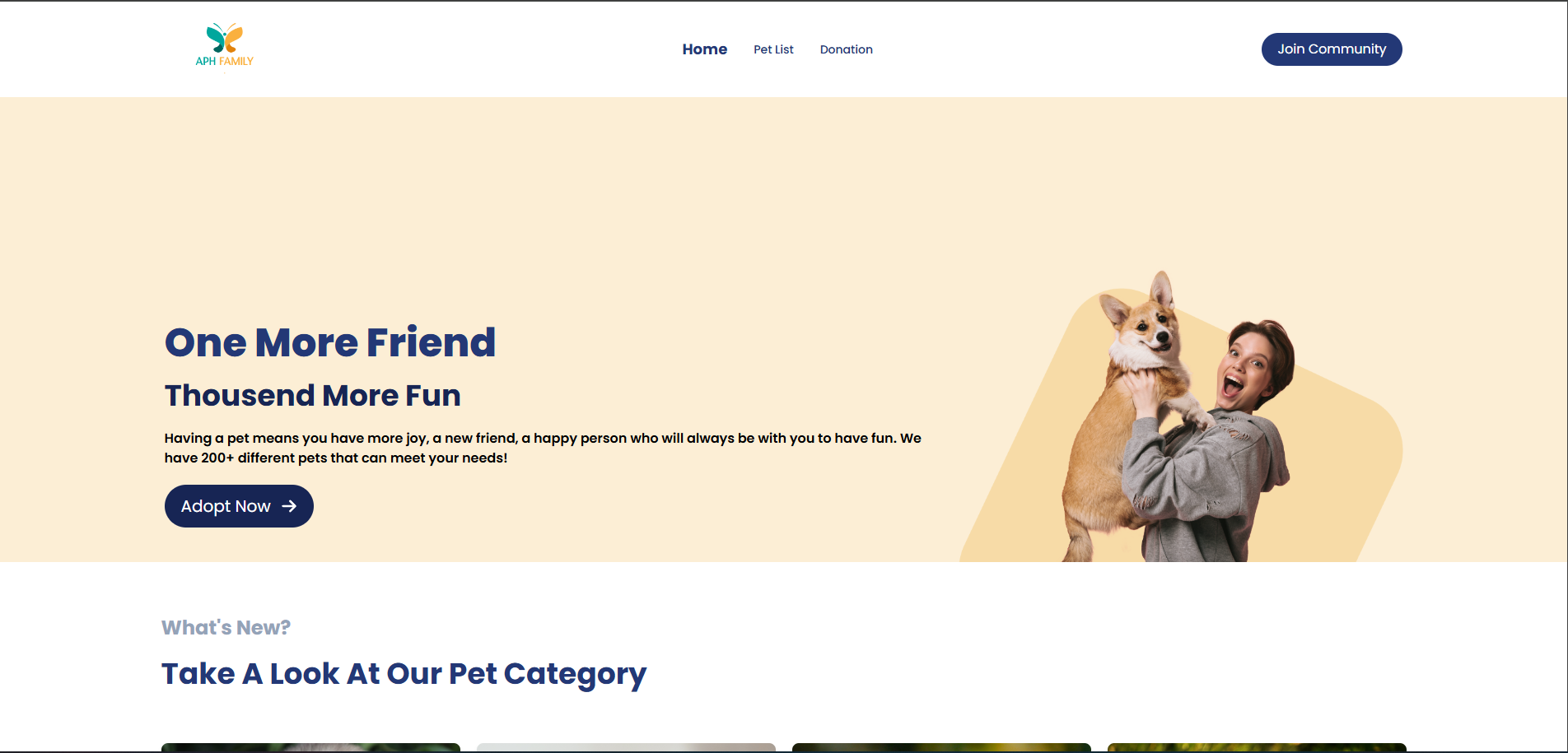 Pet Adoption & Donation Website